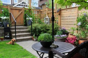 backyard staging