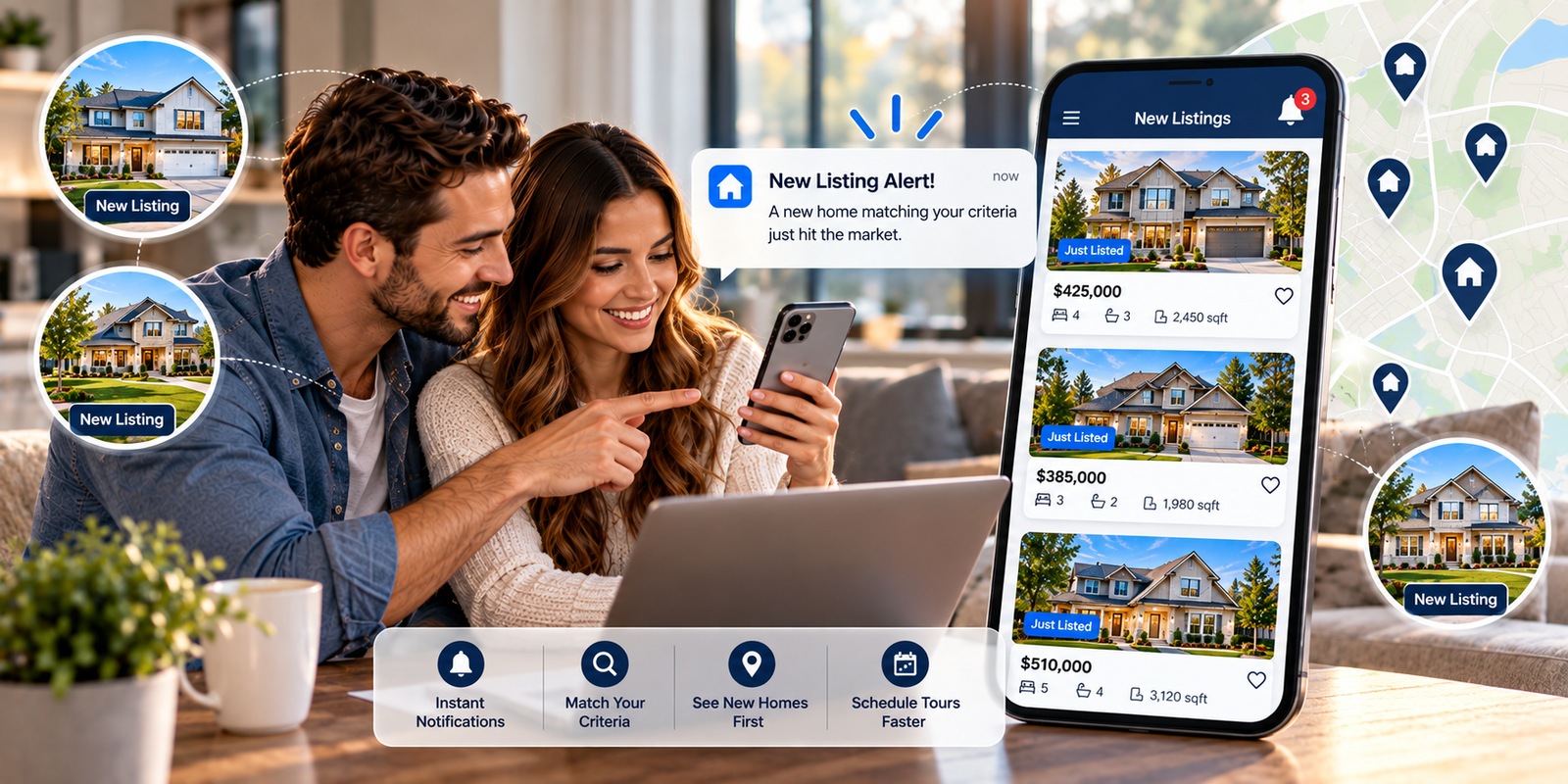 Modern Home Alert Dashboard
