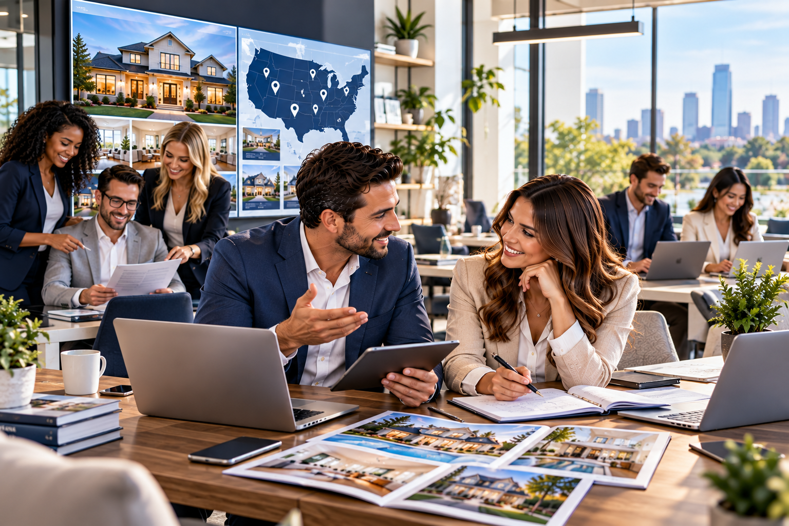 Modern Real Estate Team at Work
