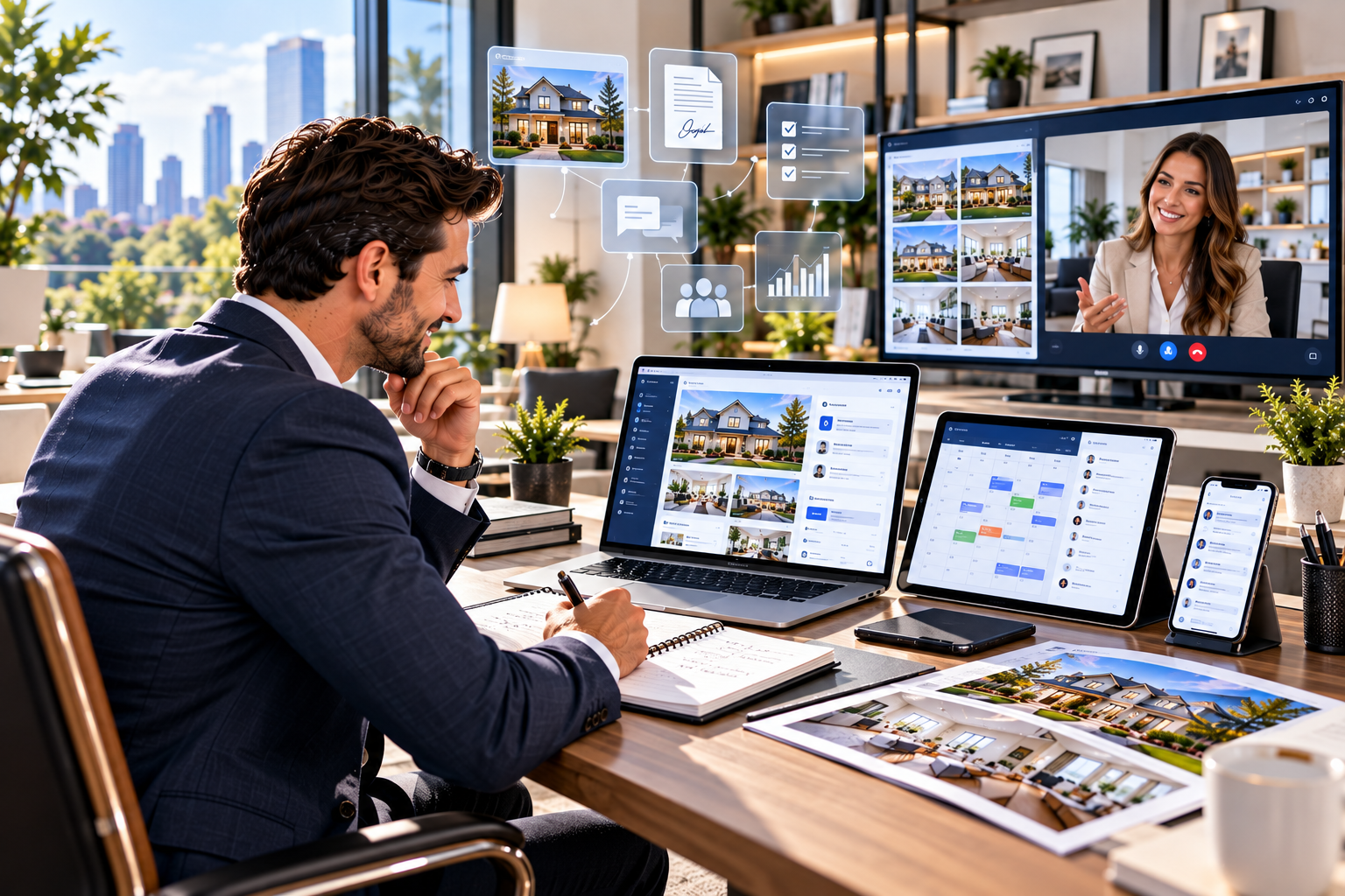 Modern Real Estate Tech Workspace
